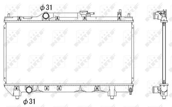 Radiator, engine cooling