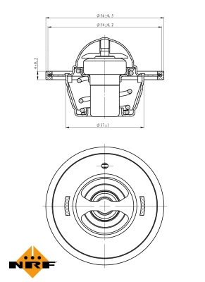 Thermostat, coolant (725136)