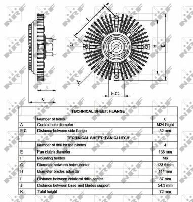 Clutch, radiator fan