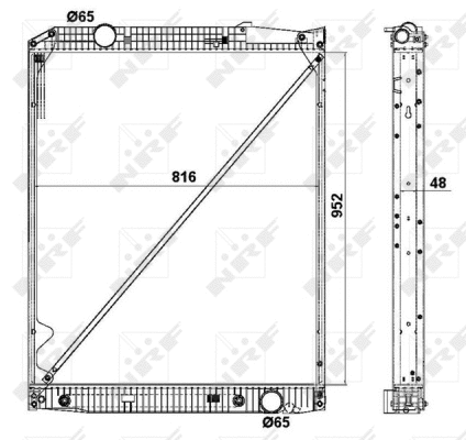 Radiator, engine cooling (519577)