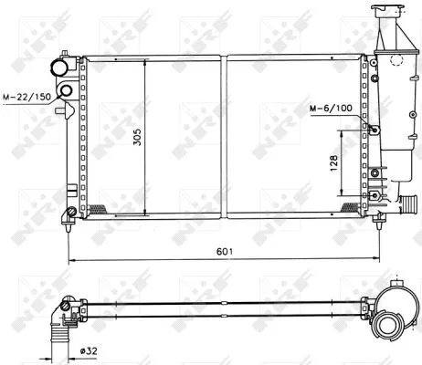 Radiator, engine cooling
