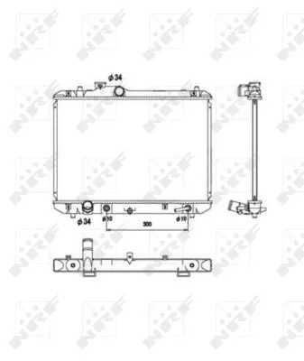 Radiator, engine cooling (53578)