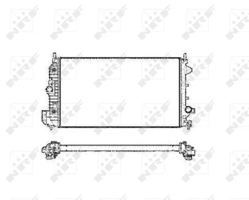 Radiator, engine cooling (58205)
