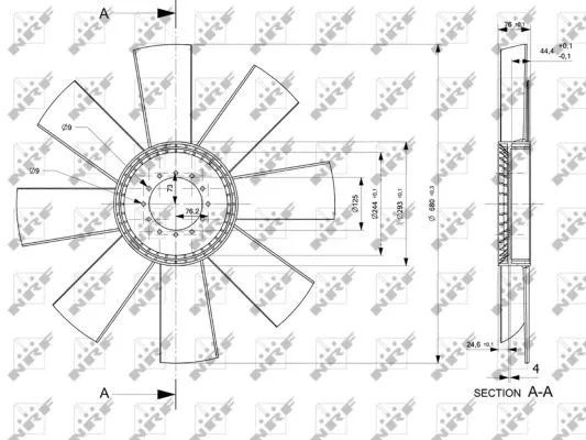 Fan Wheel, engine cooling