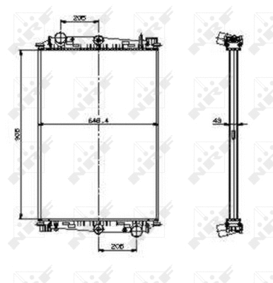 Radiator, engine cooling (519586)