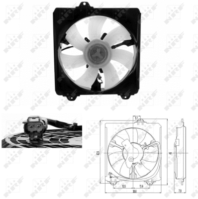 Fan, engine cooling (47695)