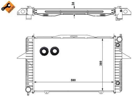 Radiator, engine cooling