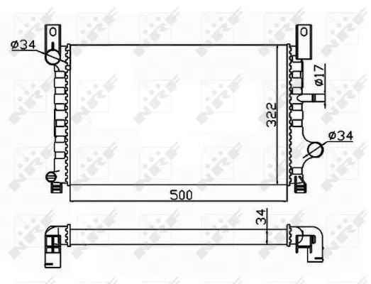 Radiator, engine cooling (506224)