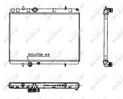 Radiator, engine cooling (50436)