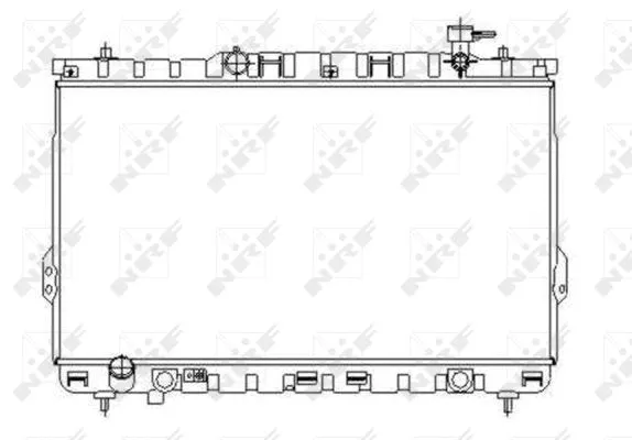 Radiator, engine cooling (53357)