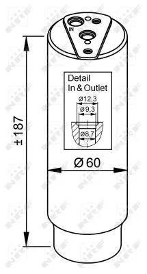 Dryer, air conditioning (33327)