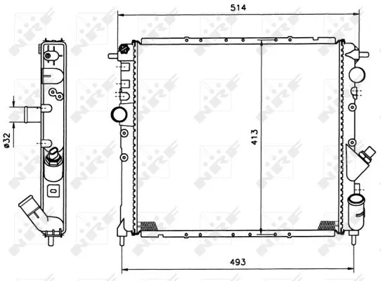 Radiator, engine cooling