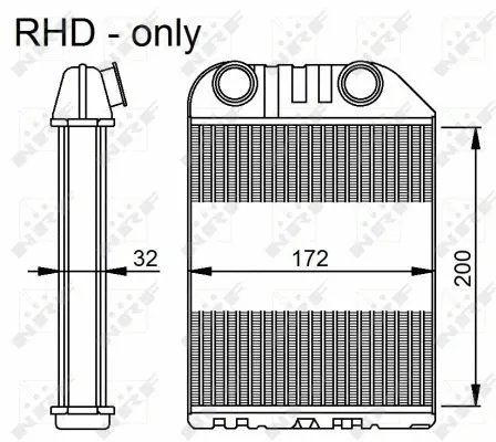 Heat Exchanger, interior heating (54286)