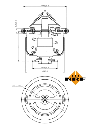 Thermostat, coolant (725190)