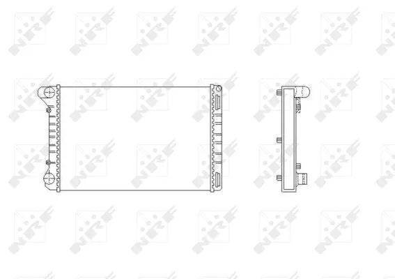 Radiator, engine cooling (53665)
