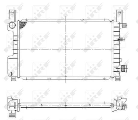Radiator, engine cooling (55314)