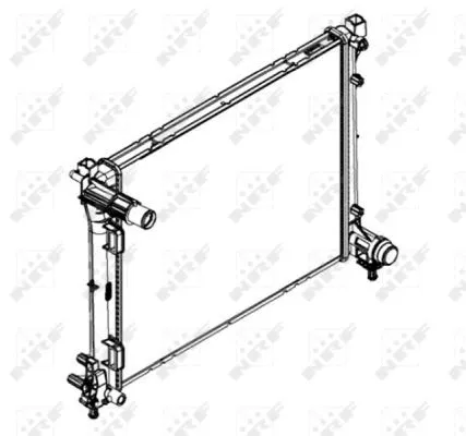 Radiator, engine cooling (58432)