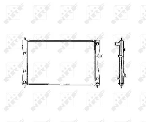 Radiator, engine cooling (53463)