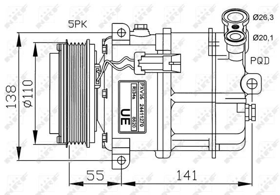 Compressor, air conditioning