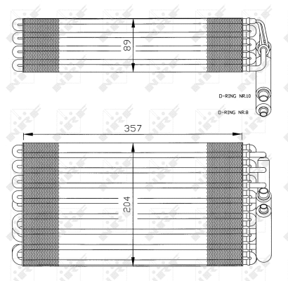 Evaporator, air conditioning (36032)