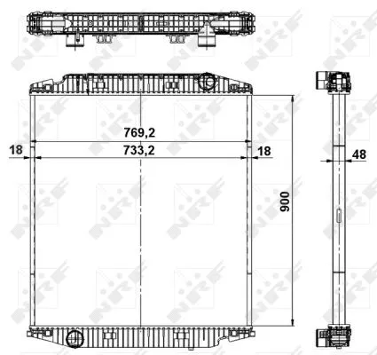 Radiator, engine cooling (549568)