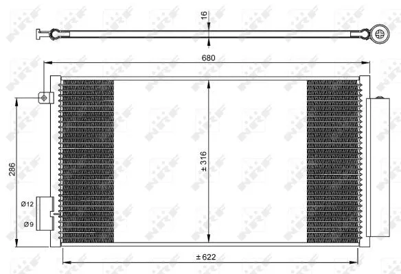 Condenser, air conditioning (350061)