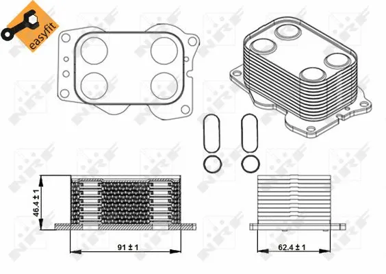 Oil Cooler, engine oil