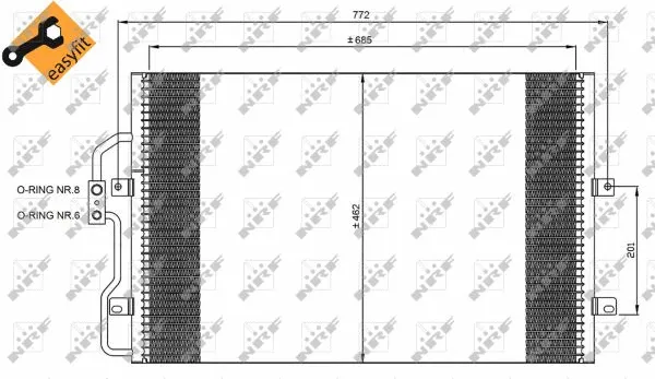 Condenser, air conditioning