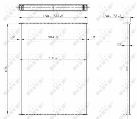 Core, radiator (29564)