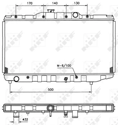 Radiator, engine cooling (526711)