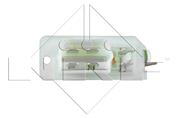 Resistor, interior blower