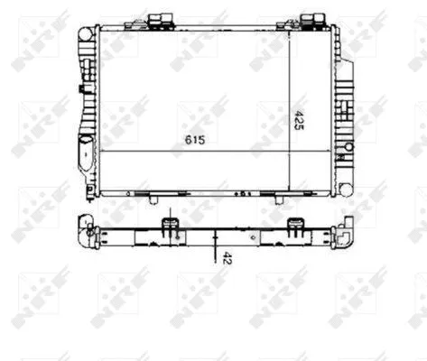 Radiator, engine cooling (55333)