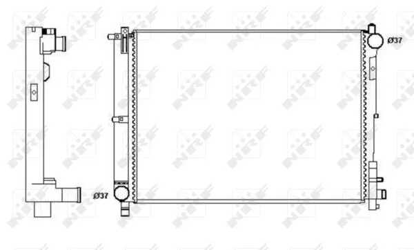 Radiator, engine cooling