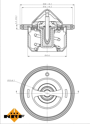 Thermostat, coolant (725097)