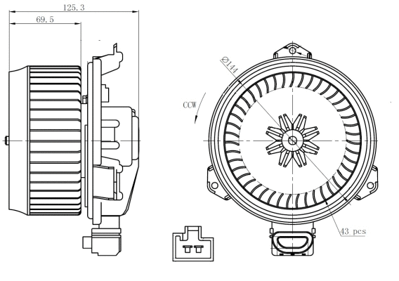 Interior Blower (34268)