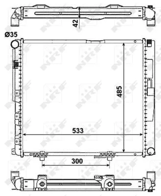 Radiator, engine cooling (516572)