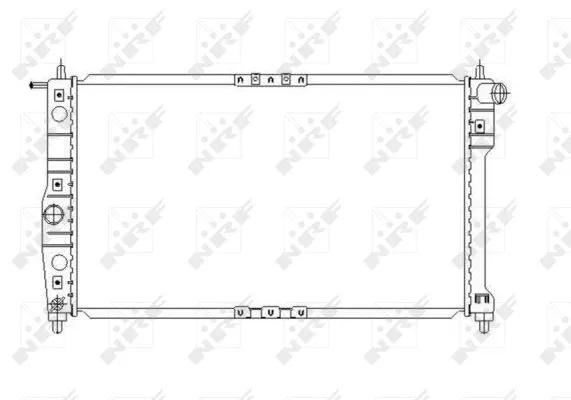 Radiator, engine cooling (53649)