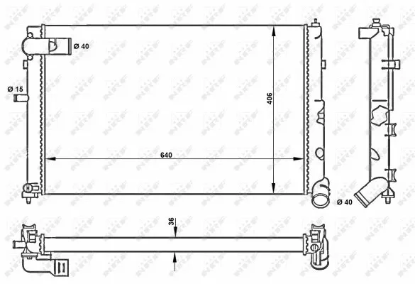 Radiator, engine cooling