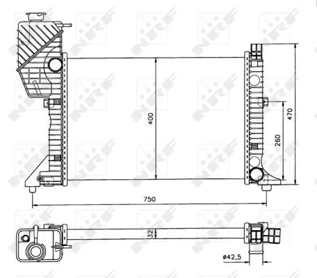 Radiator, engine cooling