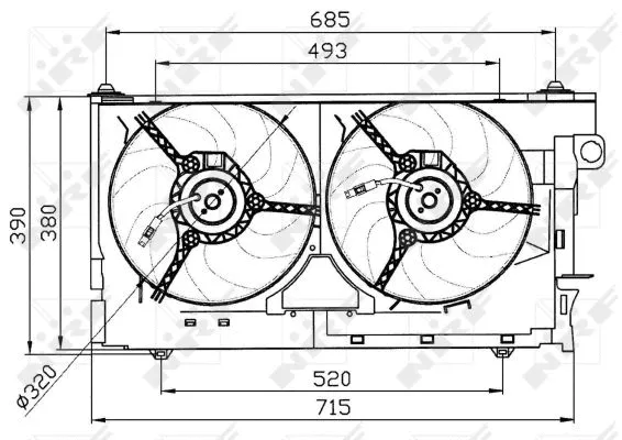 Fan, engine cooling (47030)