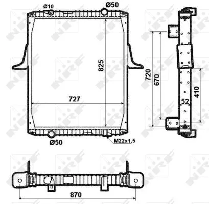 Radiator, engine cooling (519706)