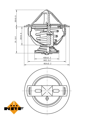 Thermostat, coolant (725060)