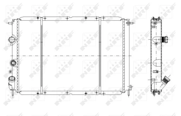 Radiator, engine cooling (58106)