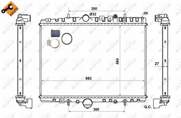 Radiator, engine cooling