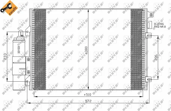 Condenser, air conditioning