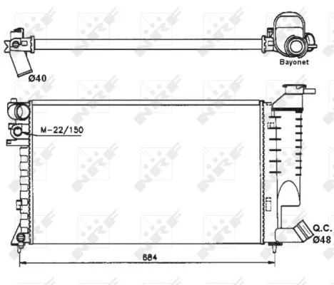 Radiator, engine cooling