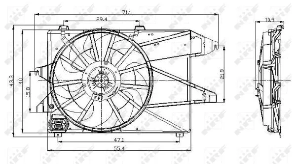 Fan, engine cooling