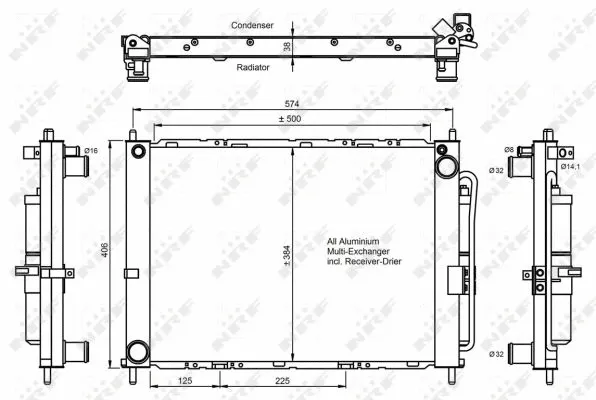 Condenser, air conditioning (350068)