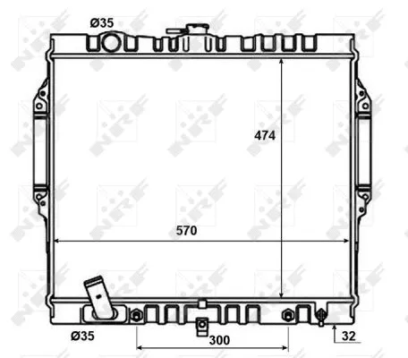 Radiator, engine cooling