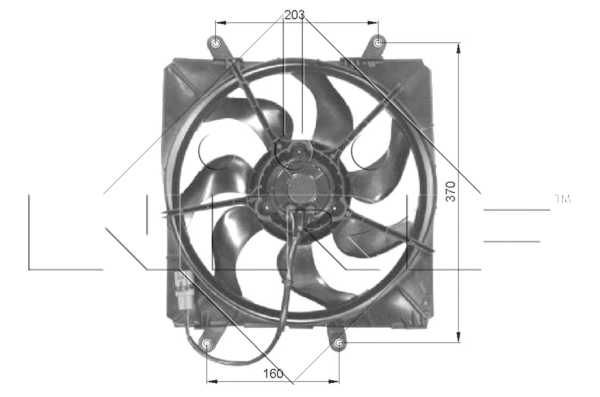 Fan, engine cooling (47054)